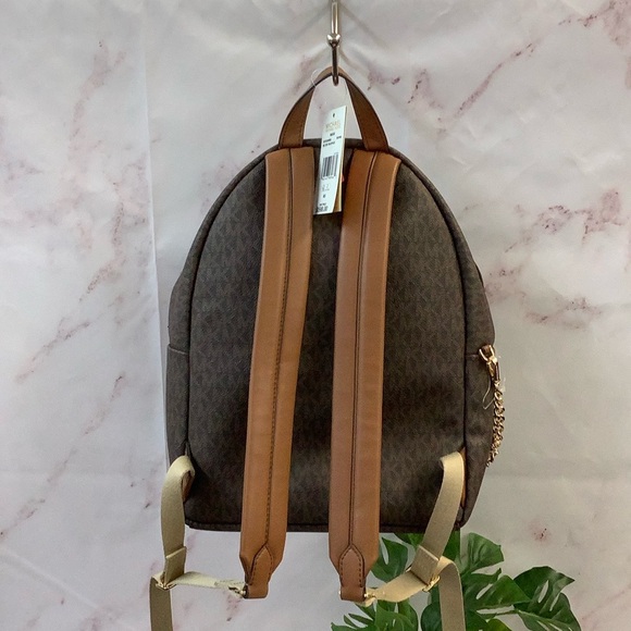 NWT Michael Kors Brown Backpack Medium in Maisie - Picture 2 of 8